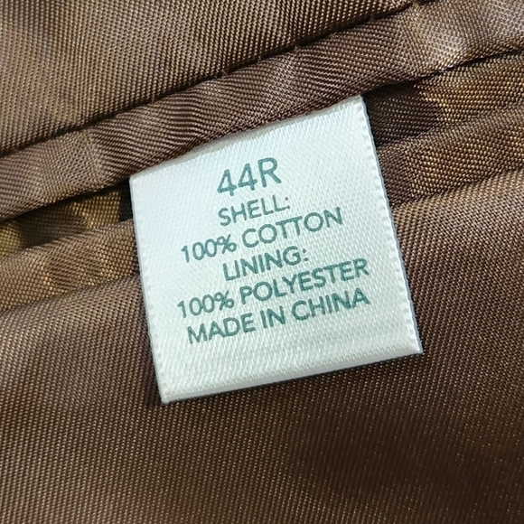 Saddlebred Blazer Mens Size 44R Brown Corduroy Two Button Sport Coat Suit Jacket - Picture 6 of 10